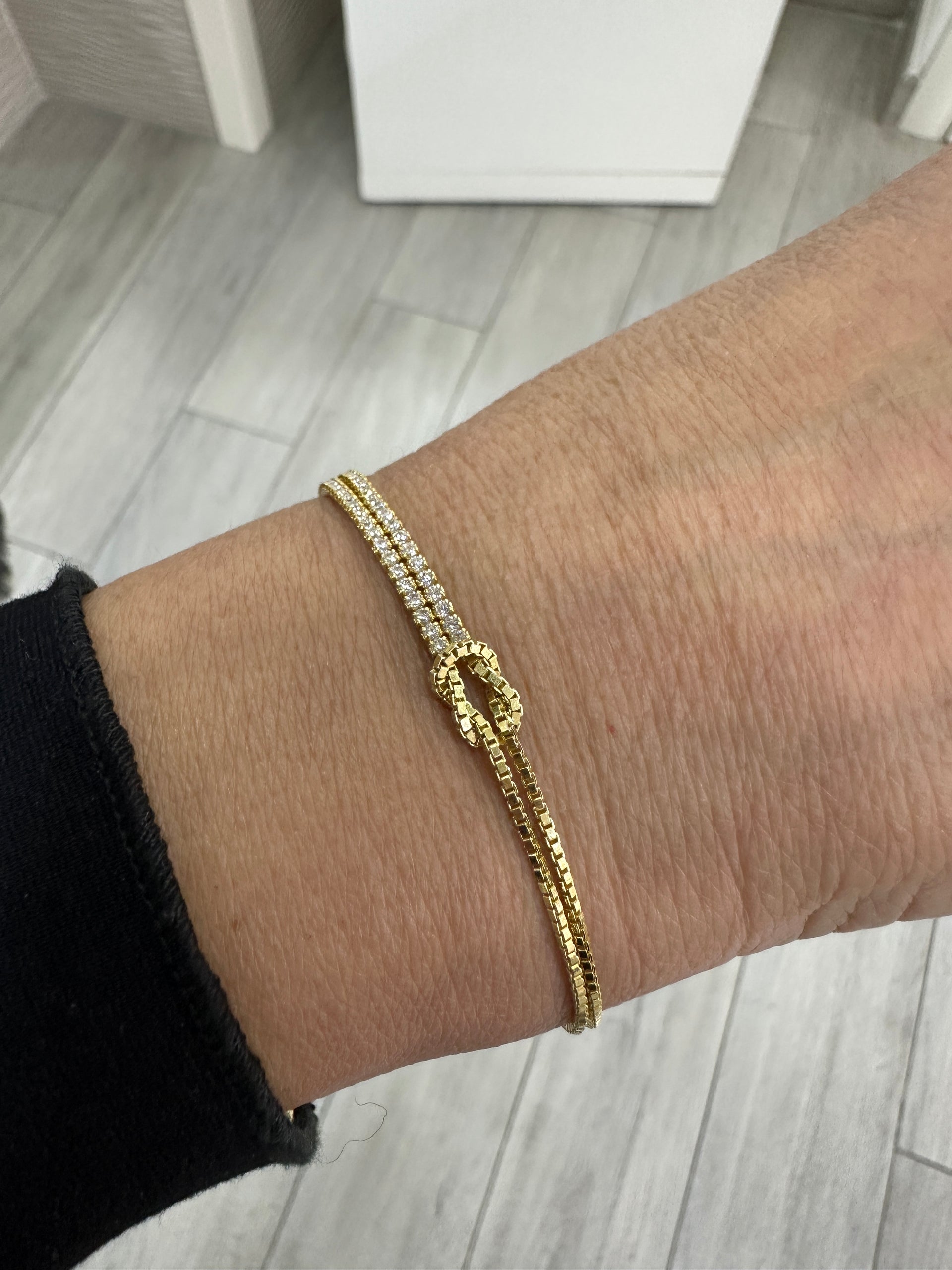 Infinity Tennis CZ Bolo Bracciale Donna – Simbolo Infinito Con Zirconi, Amore Eterno, Regalo Con Scatola - 2