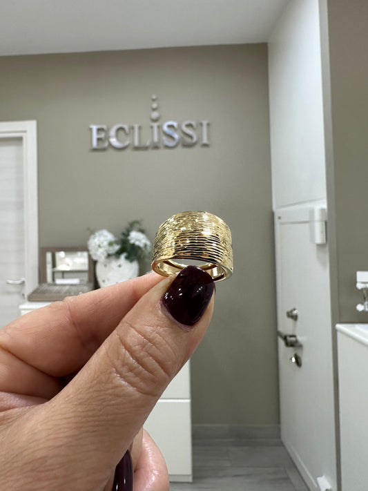 Anello Donna a Fascia In Oro 18 Kt