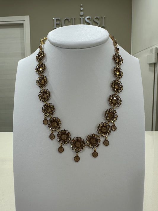 Collana LaGriffe Ambra Con Swarovski