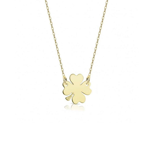 Collana My Charm Con Quadrifoglio In Oro 18 Kt