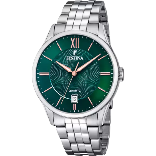 Orologio Festina Verde Con Cinturino Acciaio