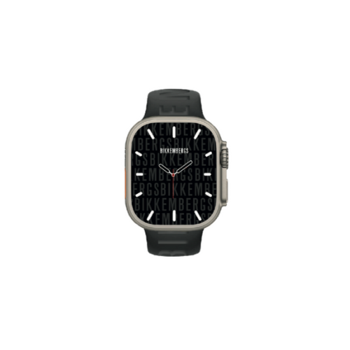 Smartwatch Bikkembergs Big Cassa Titanio e Cinturino Nero Con Logo
