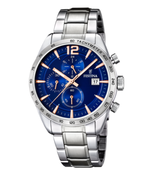 Orologio Festina Uomo Blu e Cinturino Acciaio