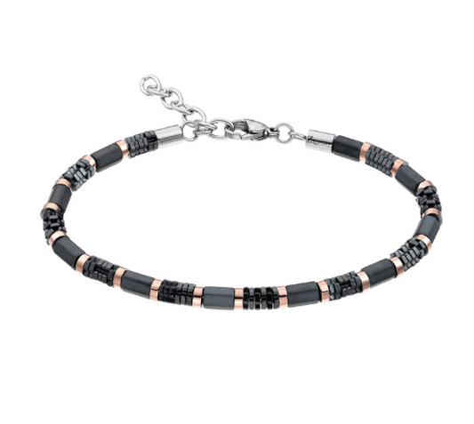 Bracciale Zancan In Acciaio Nero e Rosè