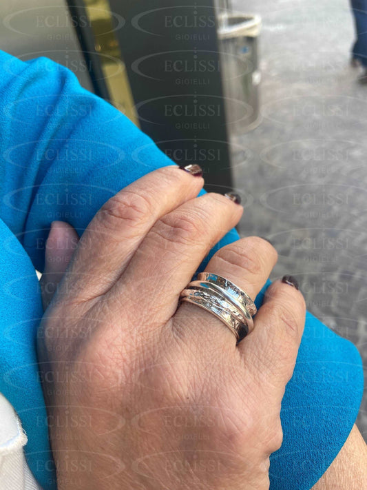 Anello Athena Con Dettagli Centrali Antistress Anelli