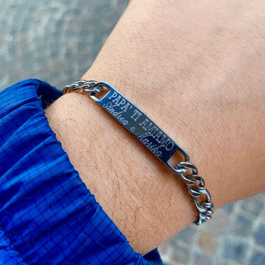 Bracciale Papà Ti Amiamo Con Nome Dei Figli Bracciali