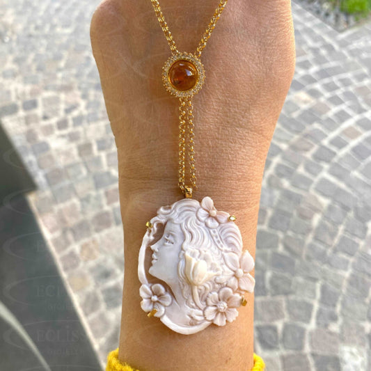 Collana Cameo Con Volto Donna Collane