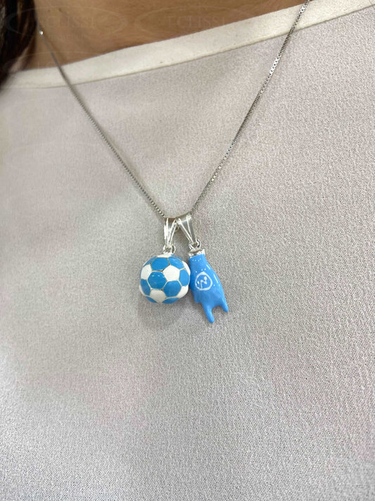 Collana Con Corna E Pallone Napoli Collane