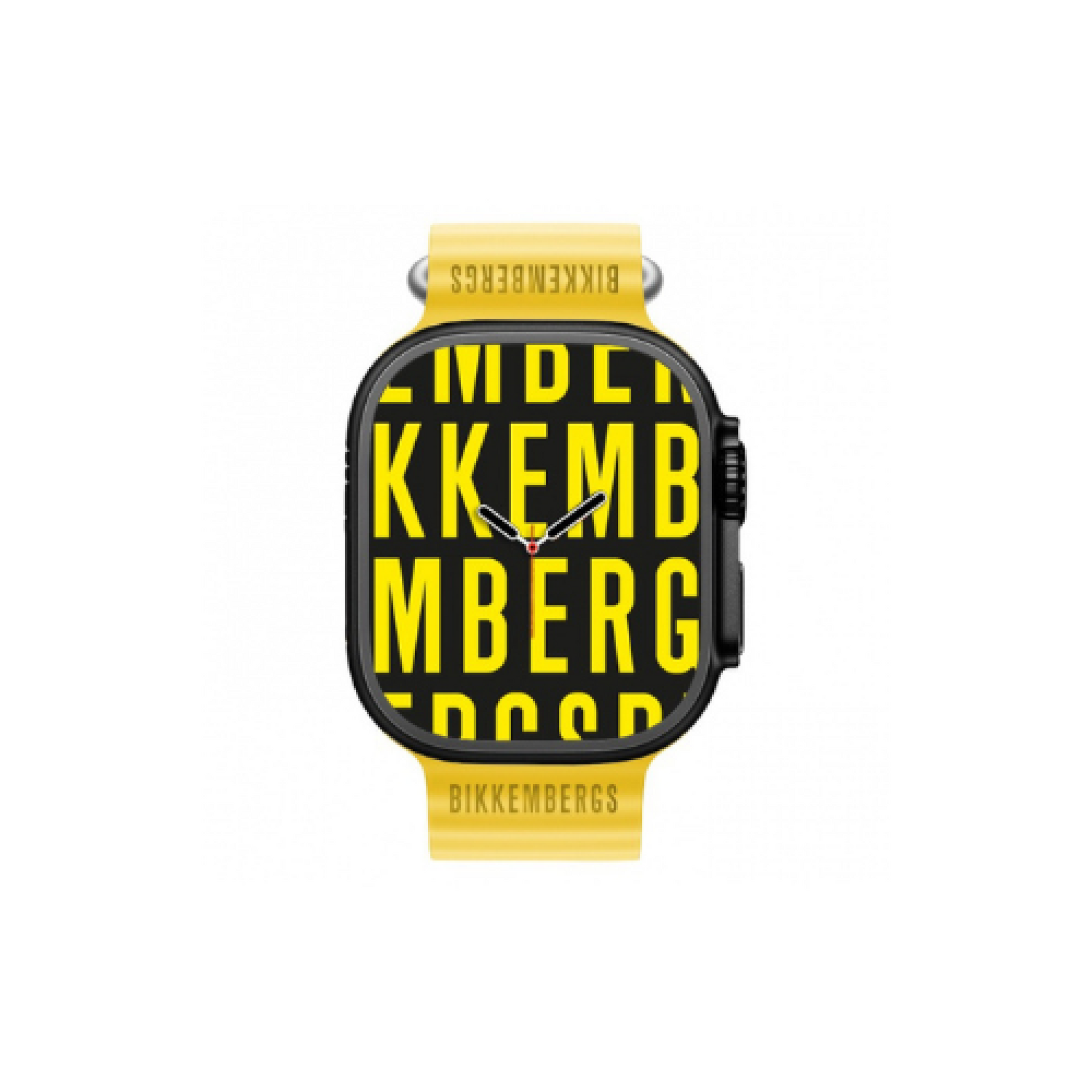 Smartwatch Bikkembergs Big Cassa Nera E Cinturino Giallo Eclissi