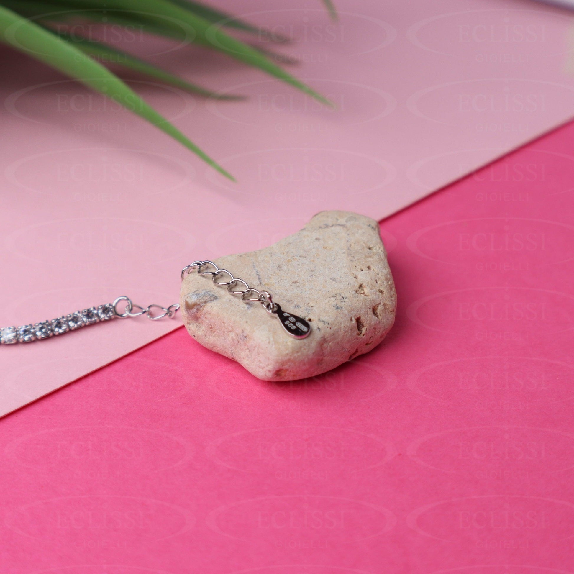 Bracciale Tennis Cuore Rosa Sissi – Eclissi Gioielli