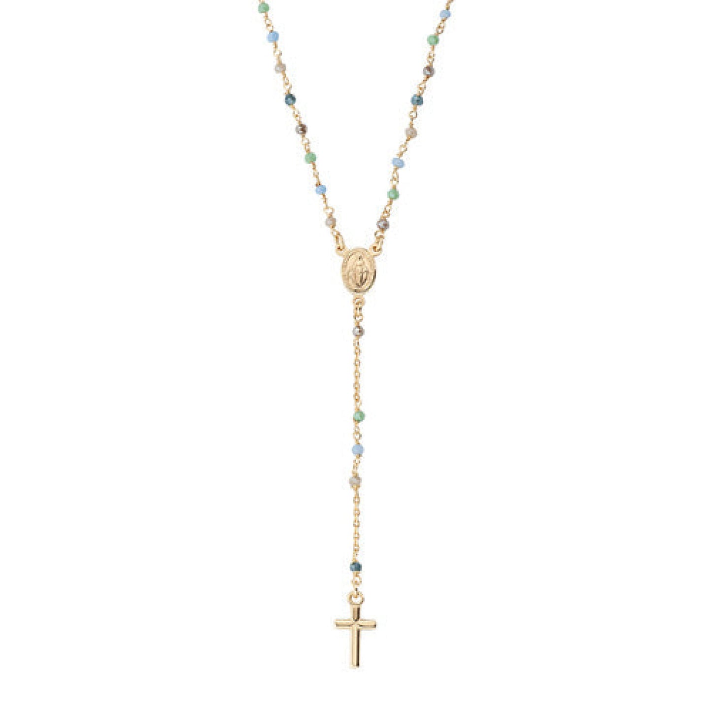 Rosario Classico Amen Con Cristalli Multicolor Collane