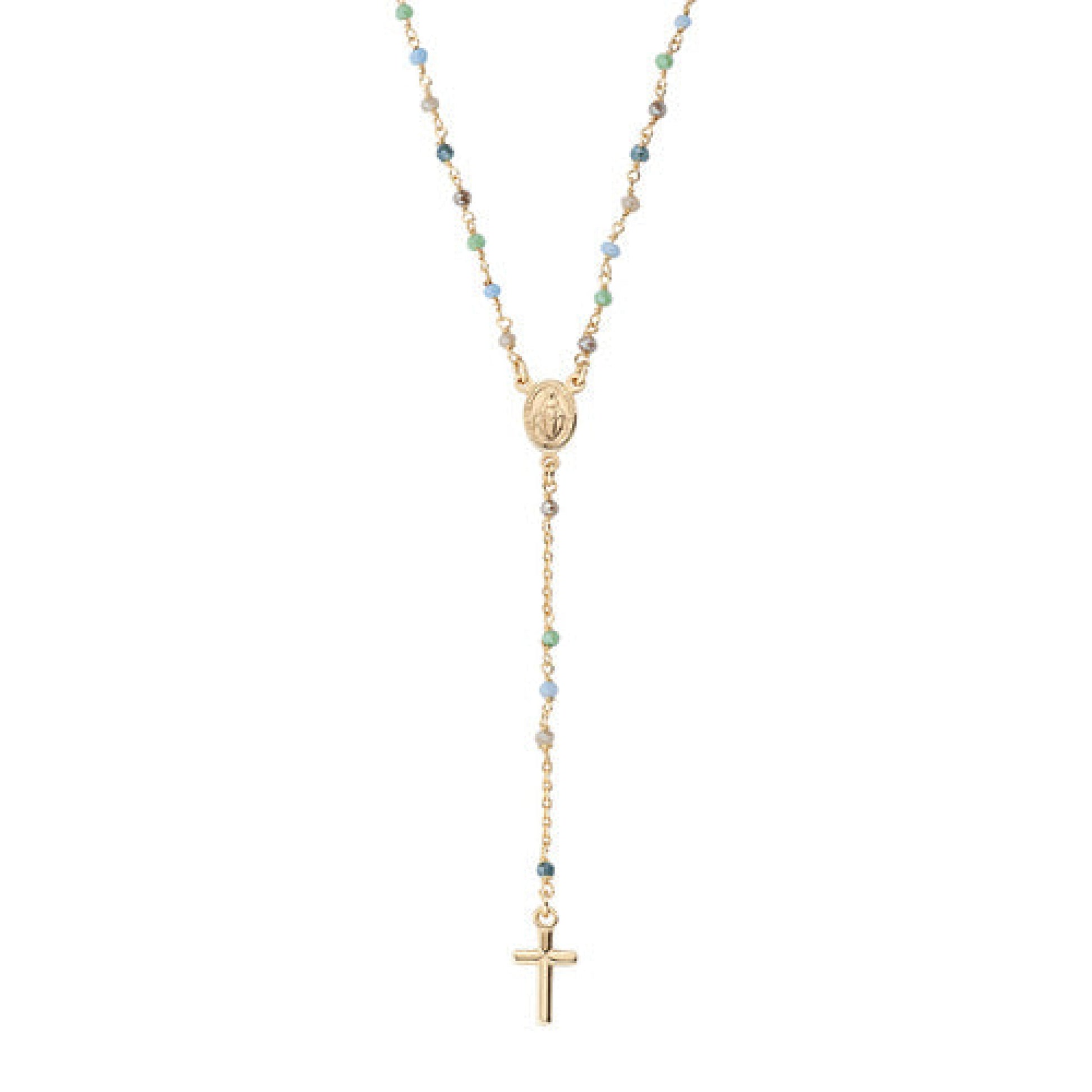 Rosario Classico Amen Con Cristalli Multicolor Collane